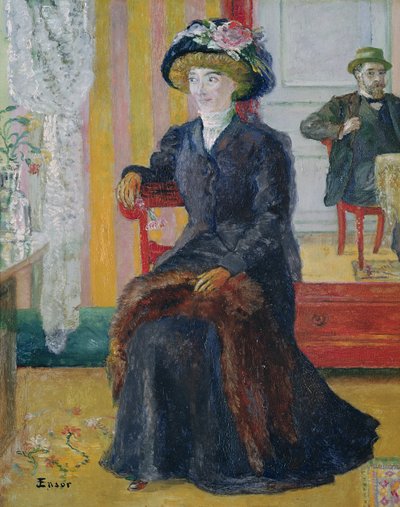 私たちの 2 つの肖像画 作： James Ensor