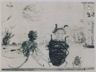 奇妙な昆虫 作： James Ensor