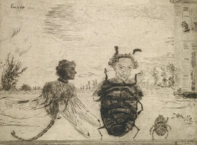 奇妙な昆虫 作： James Ensor