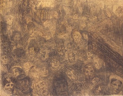 活き活きと輝き：エルサレムへのキリストの入場（続き） 作： James Ensor