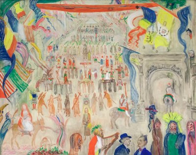 悔悛者の行列、ヴールネ 作： James Ensor