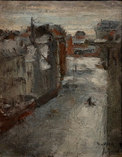 O Van Iseghemlaan sob a neve 作： James Ensor