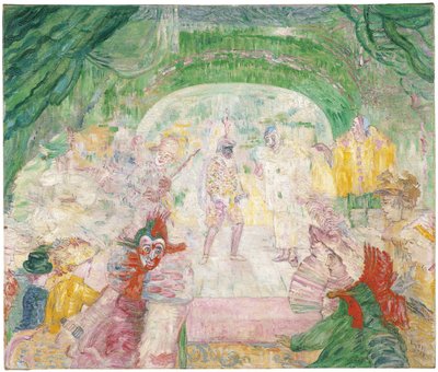 仮面の劇場、1908年 作： James Ensor