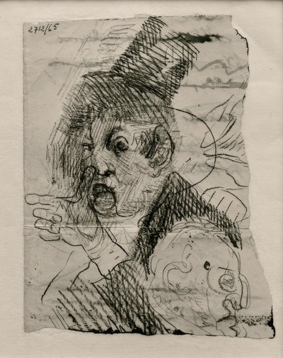 2つの頭と1つの手 作： James Sidney Ensor