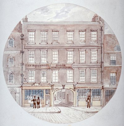 22 and 23 Farringdon Street, City of London, c1855.                      作： James Findlay