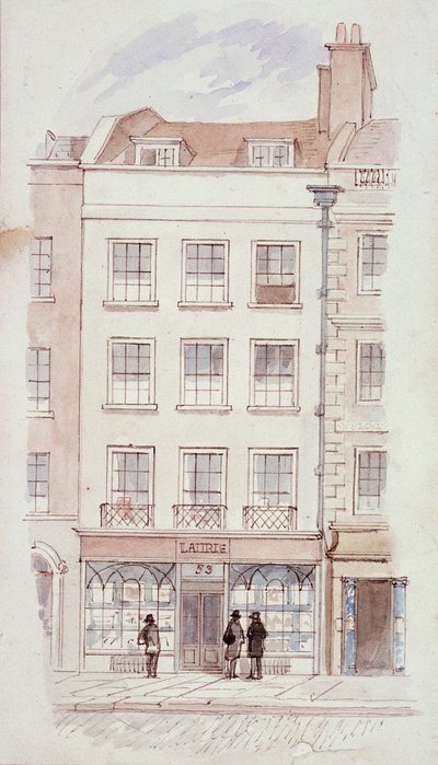 ローリーの敷地、フリートストリート、ロンドン、c1820 作： James Findlay