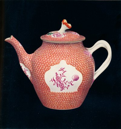 ウスターティーポットとカバー、c1770 作： James Giles
