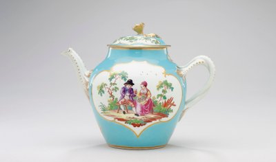 ウスターティーポットとカバー、1770年頃 作： James Giles