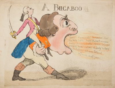 バガブー!!! 1792年（カラー彫刻） 作： James Gillray