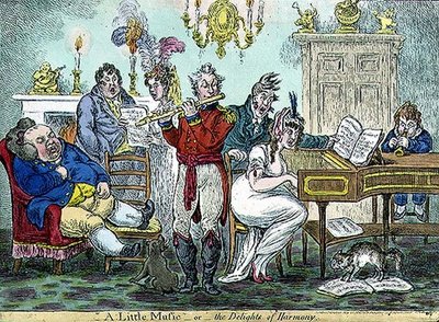 "A Little Music, or the Delights of Harmony", pub. by Hannah Humphrey 作： James Gillray