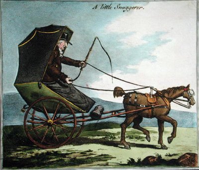 A Little Snuggerer (手彩色エッチング) 作： James Gillray