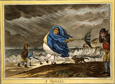 スコール、パブ。 Hハンフリー、ロンドン、1810年（手描きの彫刻） 作： James Gillray