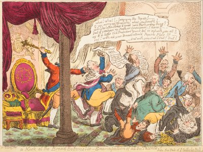 底辺へのキック!-すなわち-すべての才能の解放! 作： James Gillray