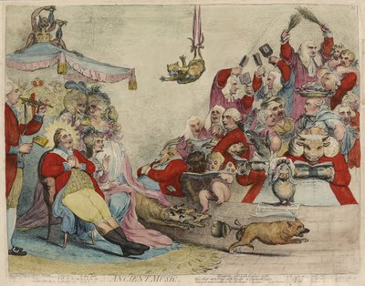 古代の音楽 [recto] 作： James Gillray