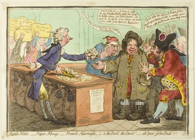 銀行券、紙幣 作： James Gillray