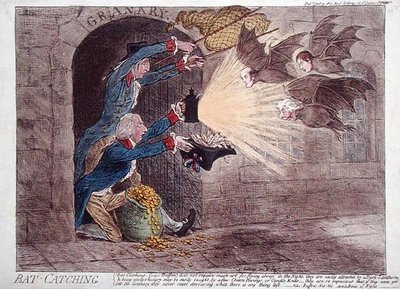 バットキャッチング 作： James Gillray