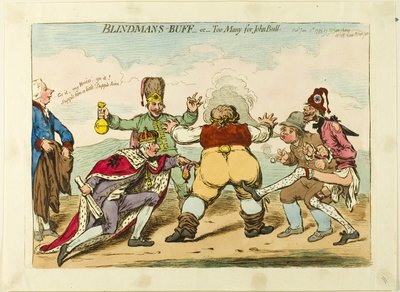 ブラインドマンのバフ、あるいはジョン・ブルのための多すぎるバフ 作： James Gillray