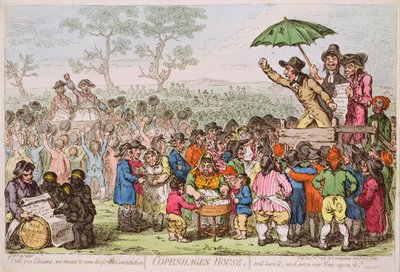 コペンハーゲンハウスパブ。 H・ハンフリー作、1795年（印刷） 作： James Gillray