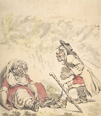 シモンとイフィゲニア、1796年。 作： James Gillray