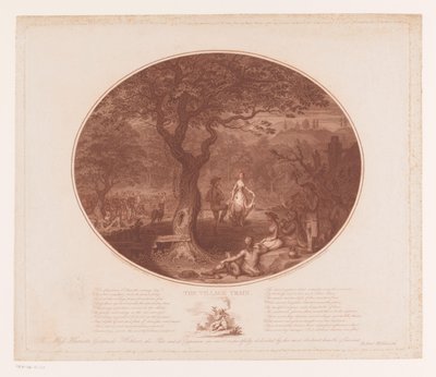 木の下で踊る男女 村の列車 (オブジェクトのタイトル) 作： James Gillray