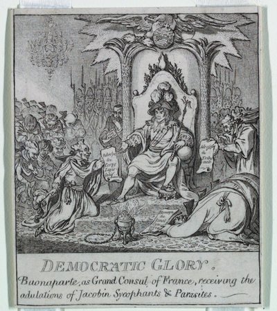 「民主主義、またはスケッチ o 作： James Gillray