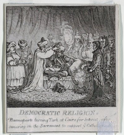 「民主主義、またはスケッチ o 作： James Gillray