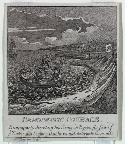 「民主主義、またはスケッチ o 作： James Gillray