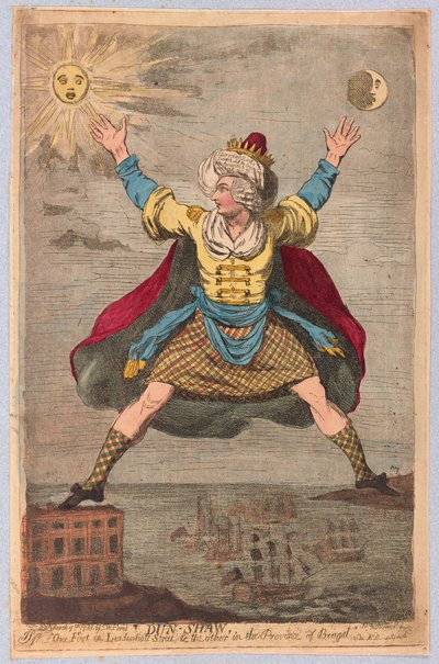 ダンショー、リーデンホールストリートの片足、ベンガル州のもう1足、パブ。 1788（手彫り彫刻） 作： James Gillray