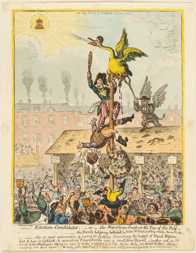 選挙候補者 作： James Gillray
