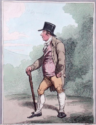 ハンナ・ハンフリーが1799年に出版した「Elegance Democratique」（手彩色のエッチング） 作： James Gillray