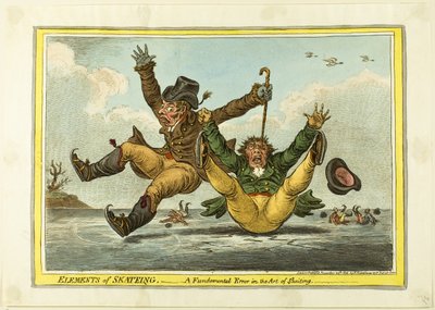 スケーティングの要素スケーティングの基本的誤り 作： James Gillray