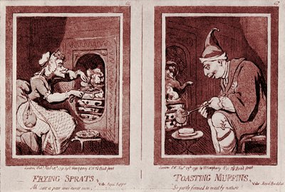 ファーマー・ジョージとその妻」 : ジョージ3世の風刺画 作： James Gillray