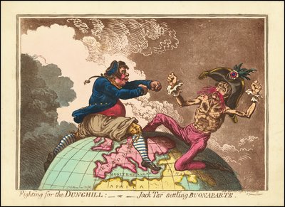ブオナパルトと戦うジャック・タール 作： James Gillray