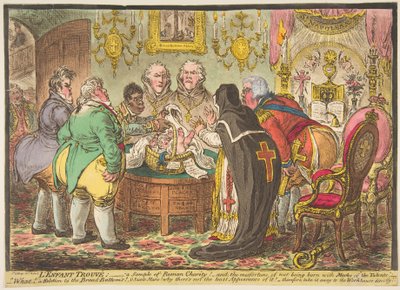 LEnfantTrouvé：-ローマの慈善のサンプル！-または-1808年5月19日、生まれないことの不幸... 作： James Gillray