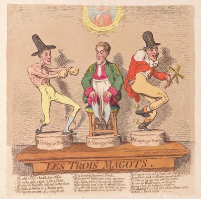 レトロワマゴ、パブ。 1791年（手描きの彫刻） 作： James Gillray