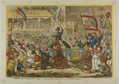 ミドルセックス選挙 作： James Gillray