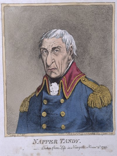 Napper Tandy（1740-1803）がHannah Humphreyによって1799年に出版されました（手描きのエッチング） 作： James Gillray