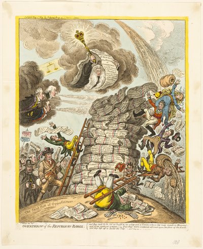 共和党バベルの転覆 作： James Gillray