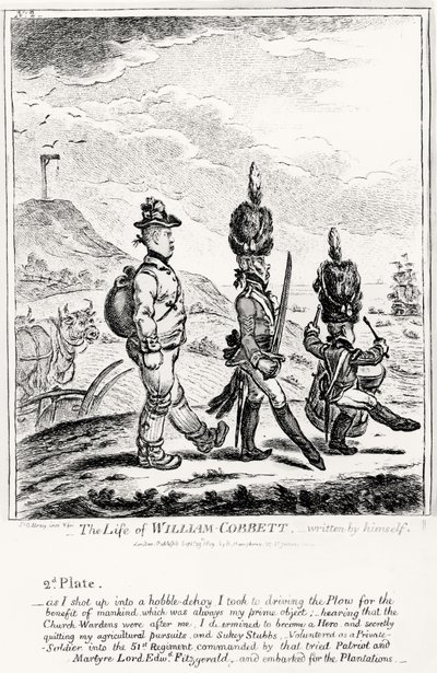 パブ自身が書いた、The William of William Cobbettのプレート2。 H・ハンフリー作、1809 作： James Gillray