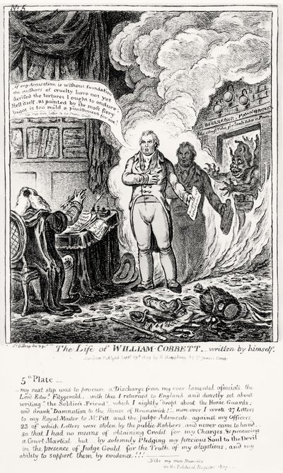 パブ自身が書いた、The William of William Cobbettのプレート5。 H・ハンフリー作、1809 作： James Gillray