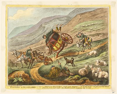 スコットランドでの投稿 作： James Gillray