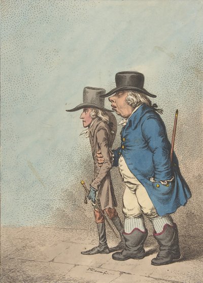 ピラデスとオレステス、1797年4月1日、1797年4月1日。 作： James Gillray
