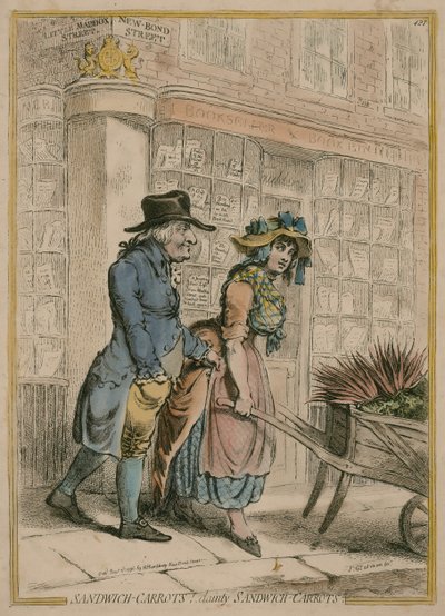 サンドイッチにんじん-レディサンドイッチにんじん 作： James Gillray
