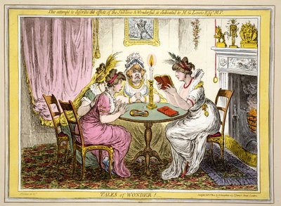 テイルズオブワンダー、パブ。 H.ハンフリー、ロンドン、1802年（手描きのエッチング） 作： James Gillray