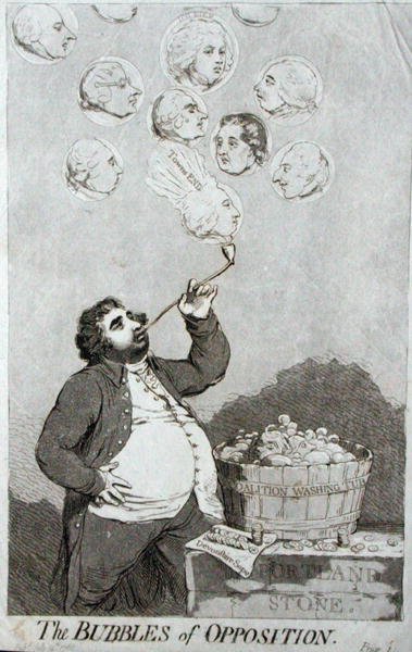 野党の泡沫 作： James Gillray