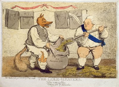 コールヒーバーズ、1783年にウィリアムハンフリーによって発行された（手描きのエッチング） 作： James Gillray