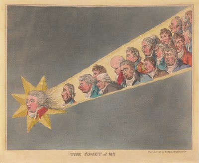 1811年の彗星、パブ。 1811（手描きの彫刻） 作： James Gillray