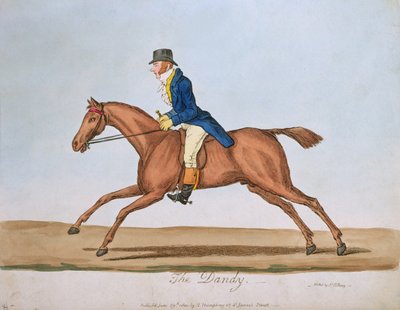 1810年にハンナハンフリーによって発行されたダンディ（手描きのエッチング） 作： James Gillray