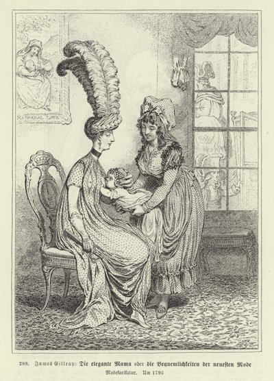 おしゃれなマンマ 作： James Gillray