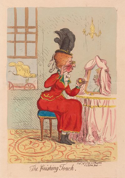 仕上げ仕上げ、パブ。 1791（手彫り彫刻） 作： James Gillray